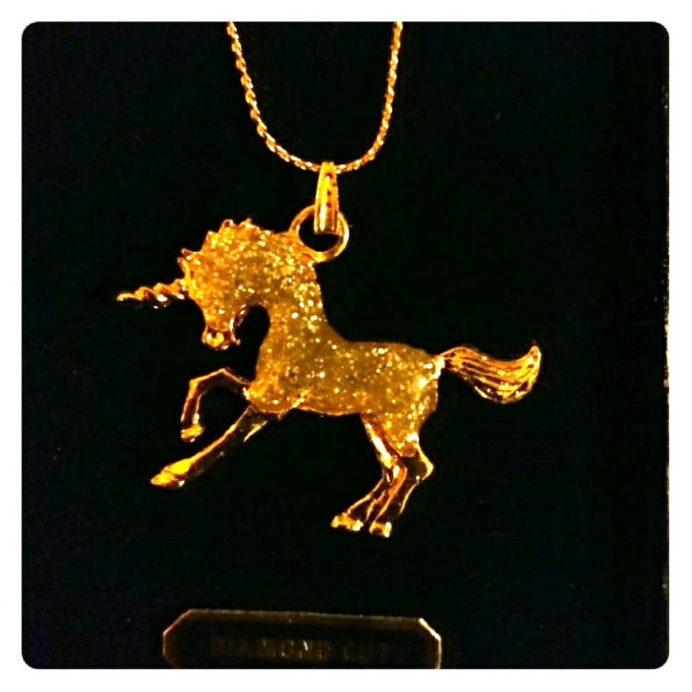 Beautiful GOLD Unicorn Necklace